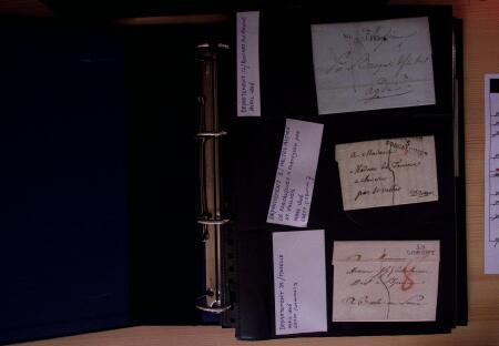 Important ensemble de lettres et marques postales période