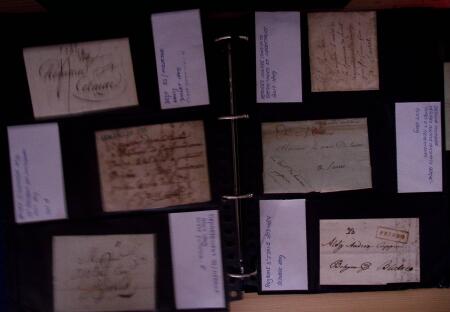Important ensemble de lettres et marques postales période