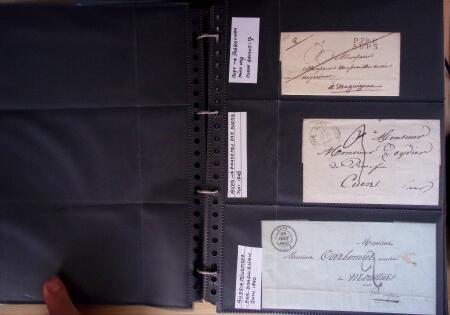 env.1830-50, Collection en 5 classeurs rouges : histoire