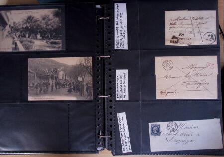 env.1830-50, Collection en 5 classeurs rouges : histoire