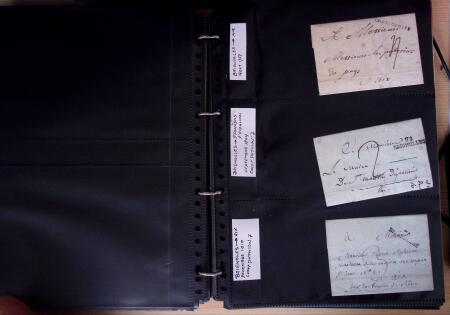 env.1830-50, Collection en 5 classeurs rouges : histoire