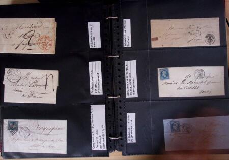 env.1830-50, Collection en 5 classeurs rouges : histoire
