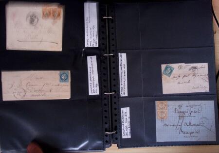 env.1830-50, Collection en 5 classeurs rouges : histoire