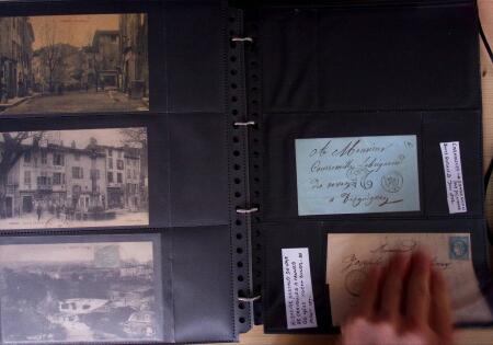 env.1830-50, Collection en 5 classeurs rouges : histoire
