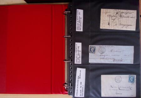env.1830-50, Collection en 5 classeurs rouges : histoire