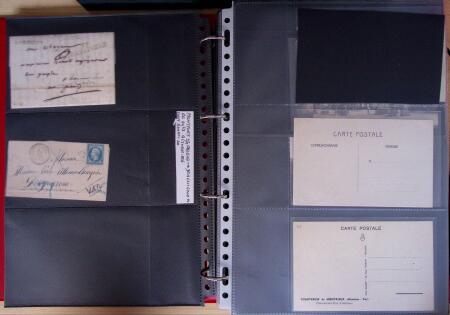 env.1830-50, Collection en 5 classeurs rouges : histoire
