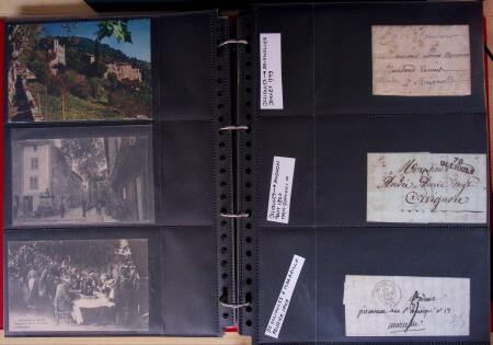 env.1830-50, Collection en 5 classeurs rouges : histoire