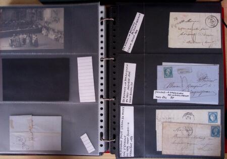 env.1830-50, Collection en 5 classeurs rouges : histoire