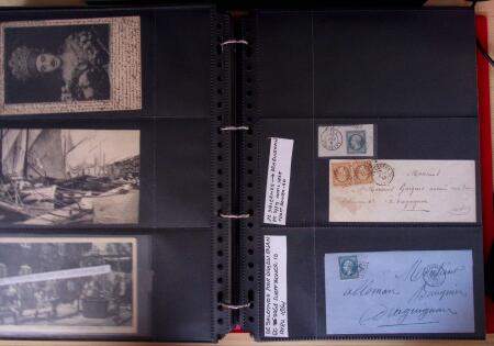env.1830-50, Collection en 5 classeurs rouges : histoire