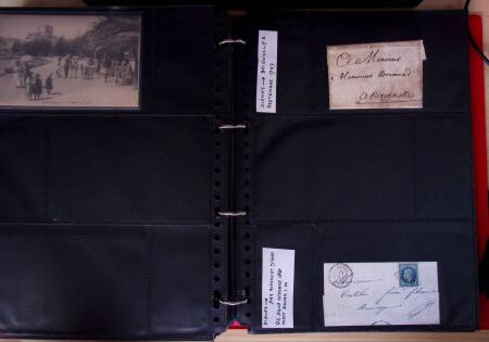 env.1830-50, Collection en 5 classeurs rouges : histoire