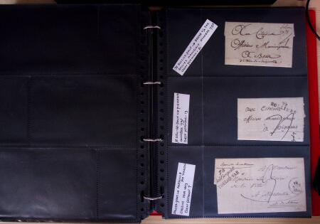 env.1830-50, Collection en 5 classeurs rouges : histoire