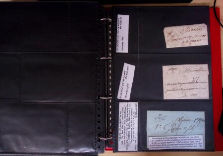 env.1830-50, Collection en 5 classeurs rouges : histoire