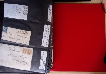env.1830-50, Collection en 5 classeurs rouges : histoire