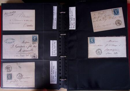 env.1830-50, Collection en 5 classeurs rouges : histoire