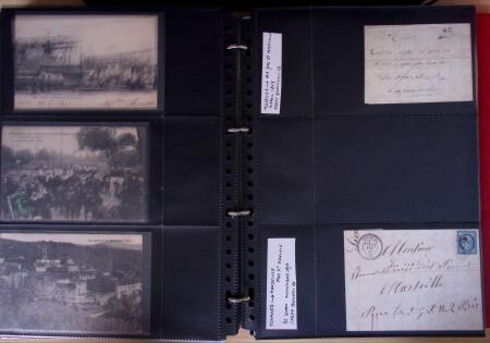 env.1830-50, Collection en 5 classeurs rouges : histoire