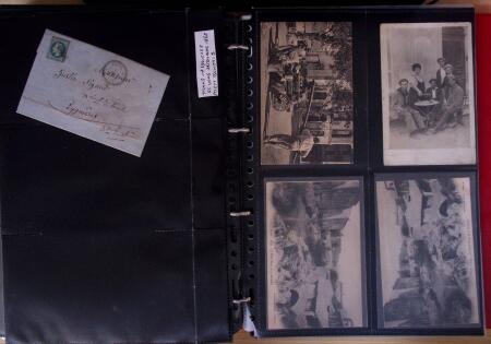 env.1830-50, Collection en 5 classeurs rouges : histoire