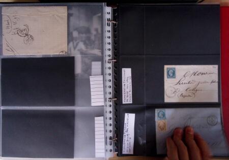env.1830-50, Collection en 5 classeurs rouges : histoire