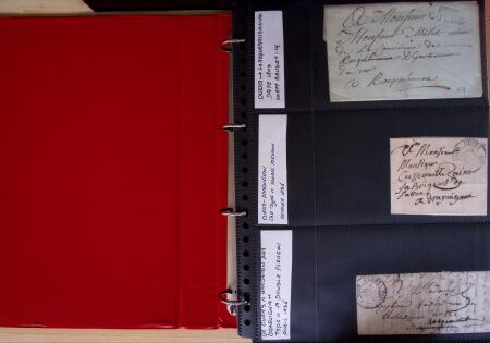 env.1830-50, Collection en 5 classeurs rouges : histoire