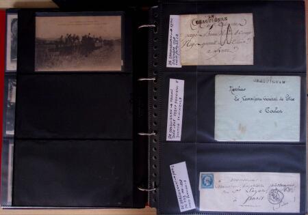 env.1830-50, Collection en 5 classeurs rouges : histoire