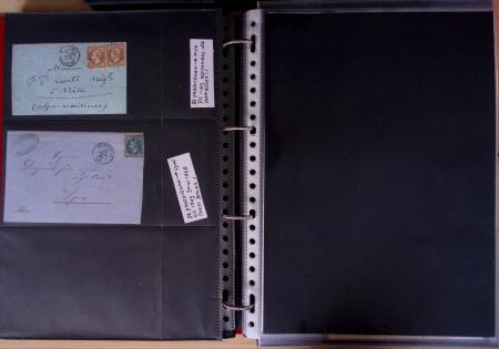 env.1830-50, Collection en 5 classeurs rouges : histoire