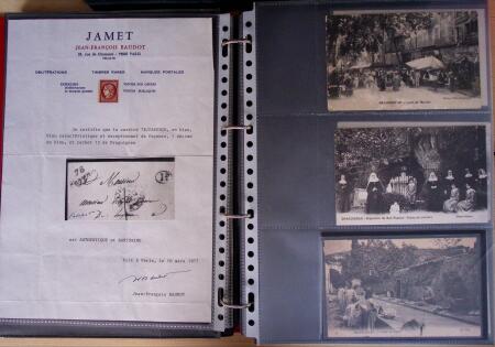 env.1830-50, Collection en 5 classeurs rouges : histoire