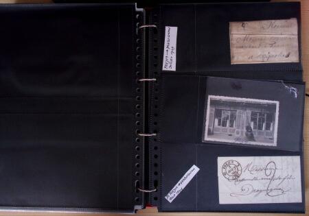 env.1830-50, Collection en 5 classeurs rouges : histoire