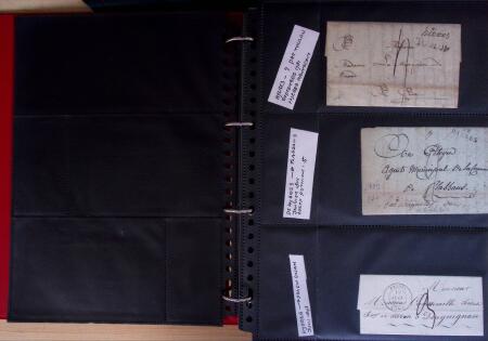 env.1830-50, Collection en 5 classeurs rouges : histoire