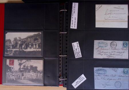 env.1830-50, Collection en 5 classeurs rouges : histoire