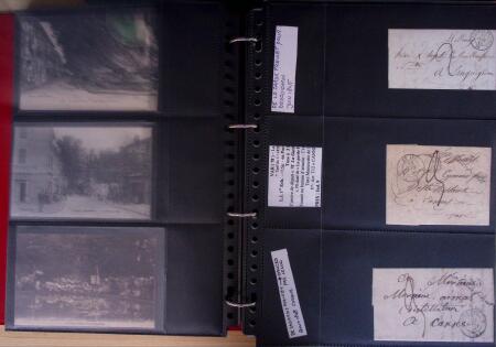 env.1830-50, Collection en 5 classeurs rouges : histoire