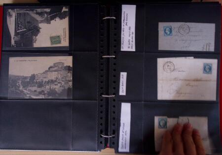 env.1830-50, Collection en 5 classeurs rouges : histoire