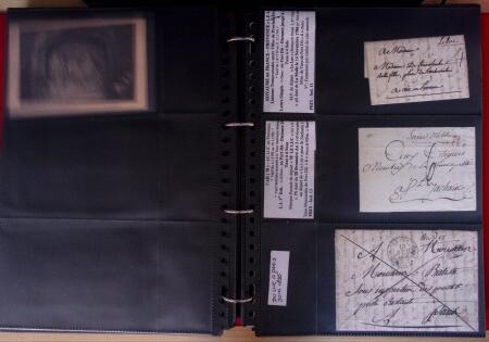 env.1830-50, Collection en 5 classeurs rouges : histoire