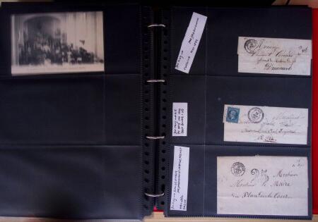 env.1830-50, Collection en 5 classeurs rouges : histoire