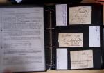 1600-1913, 6 albums de lettres avec lettres anciennes,