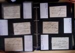 1600-1913, 6 albums de lettres avec lettres anciennes,