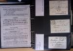 1600-1913, 6 albums de lettres avec lettres anciennes,