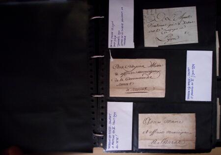 1600-1913, 6 albums de lettres avec lettres anciennes,
