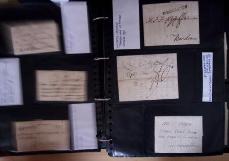 1600-1913, 6 albums de lettres avec lettres anciennes,