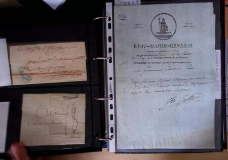 1600-1913, 6 albums de lettres avec lettres anciennes,