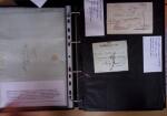 1600-1913, 6 albums de lettres avec lettres anciennes,