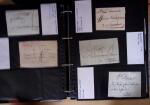 1600-1913, 6 albums de lettres avec lettres anciennes,