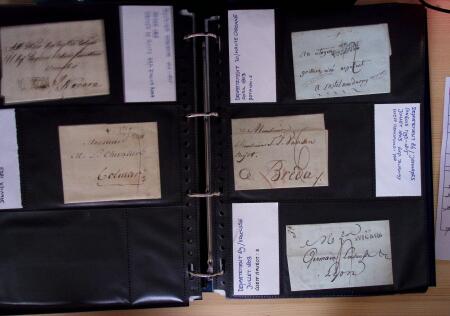 1600-1913, 6 albums de lettres avec lettres anciennes,