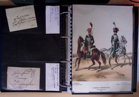 1600-1913, 6 albums de lettres avec lettres anciennes,