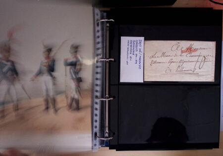 1600-1913, 6 albums de lettres avec lettres anciennes,