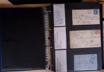 1600-1913, 6 albums de lettres avec lettres anciennes,