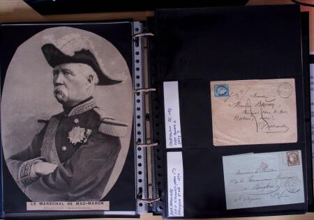 1600-1913, 6 albums de lettres avec lettres anciennes,