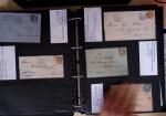 1600-1913, 6 albums de lettres avec lettres anciennes,