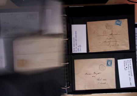 1600-1913, 6 albums de lettres avec lettres anciennes,