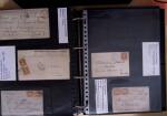 1600-1913, 6 albums de lettres avec lettres anciennes,