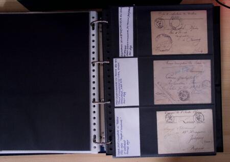1600-1913, 6 albums de lettres avec lettres anciennes,