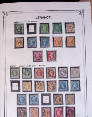 1849-2010, Collection de France en 8 classeurs YT, obl,